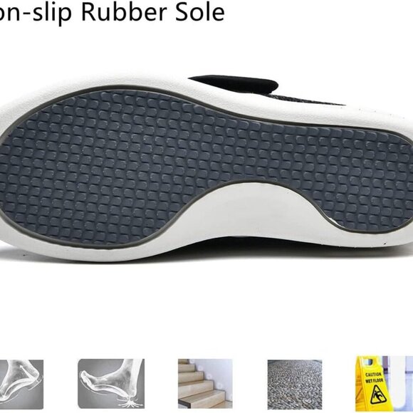 Women’s Breathable Wide Width Diabetic Shoes Lightweight Memory Foam Sneakers - Picture 5 of 6